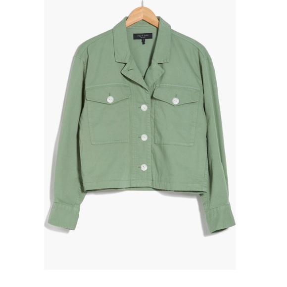 rag & bone Jackets & Blazers - NWT! rag & bone Jessie Shirt Jacket Medium Light Olive  Green